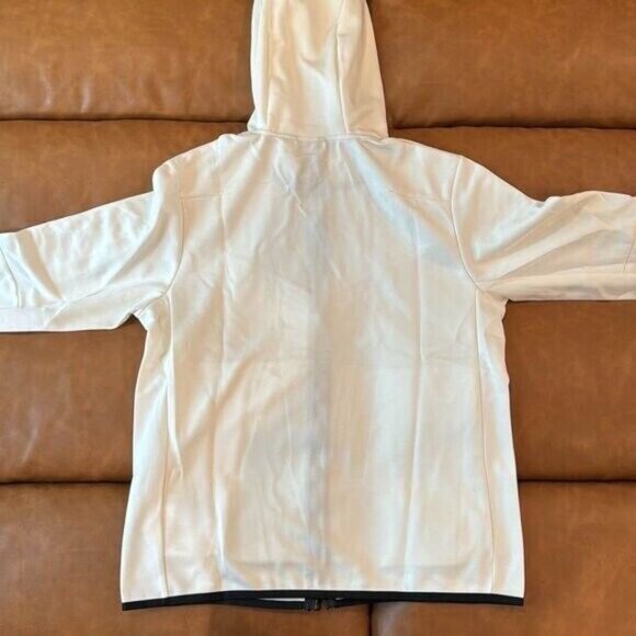Nike Tech Fleece White Jacket SS24 Zip-Up for Men Size Large - Picture 2 of 2